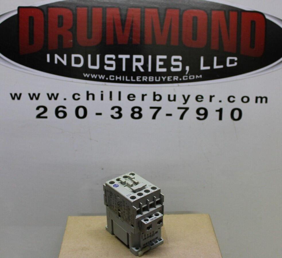 Used ALLEN BRADLEY CONTACTOR 100-C23*10 600 VAC 30 AMP 15 HP COIL: 120 VAC
