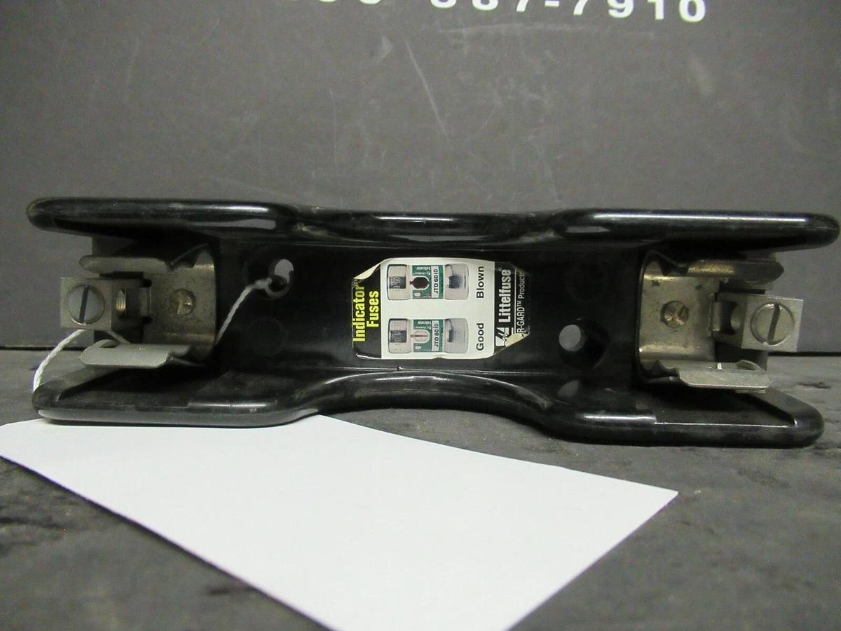 Used LITTELFUSE FUSE LUG SET LR60060-1CR 600 VOLTS 60 AMP **WARRANTY INCLUDED!**