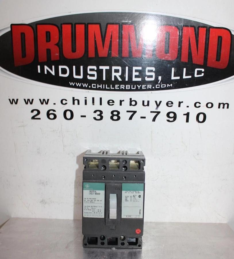 Used GENERAL ELECTRIC CIRCUIT BREAKER TED134020 20 AMP 480 VAC 3-POLE *WARRANTY*