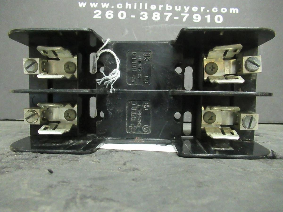 Used GOULD SHAWMUT FUSE HOLDER 60302 FOR 30 AMP 600 V CLASS H/K FUSES **WARRANTY**