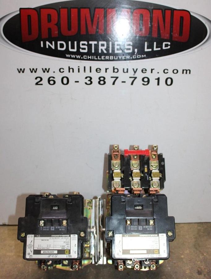 Used SQUARE D REVERSING CONTACTOR 8536SEO1 SIZE 3 90 AMP 600 VAC 8502SEO1 600V