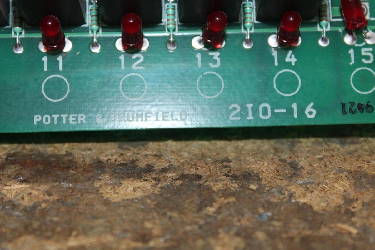 Used POTTER & BRUMFIELD RELAY I/O CIRCUIT BOARD 2IO-16 **WARRANTY INCLUDED**