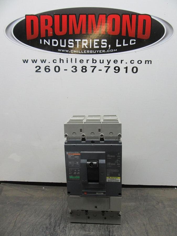 Used MERLIN GERIN COMPACT CIRCUIT BREAKER NSJ600A 600 AMP 600 VOLT 3-POLE 3-PHASE