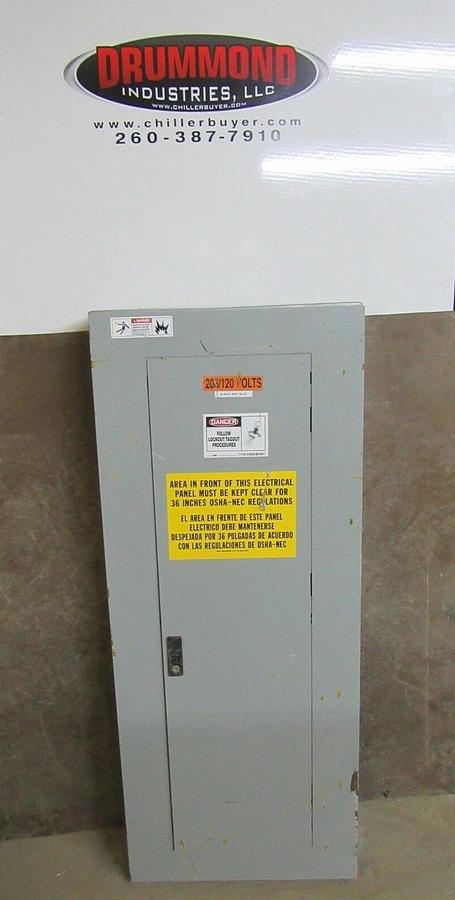 Used GE SERVICE PANEL AQF3421ABX 125 AMP 208Y/120 VOLT 3-PHASE W/ SURGE PROTECTOR
