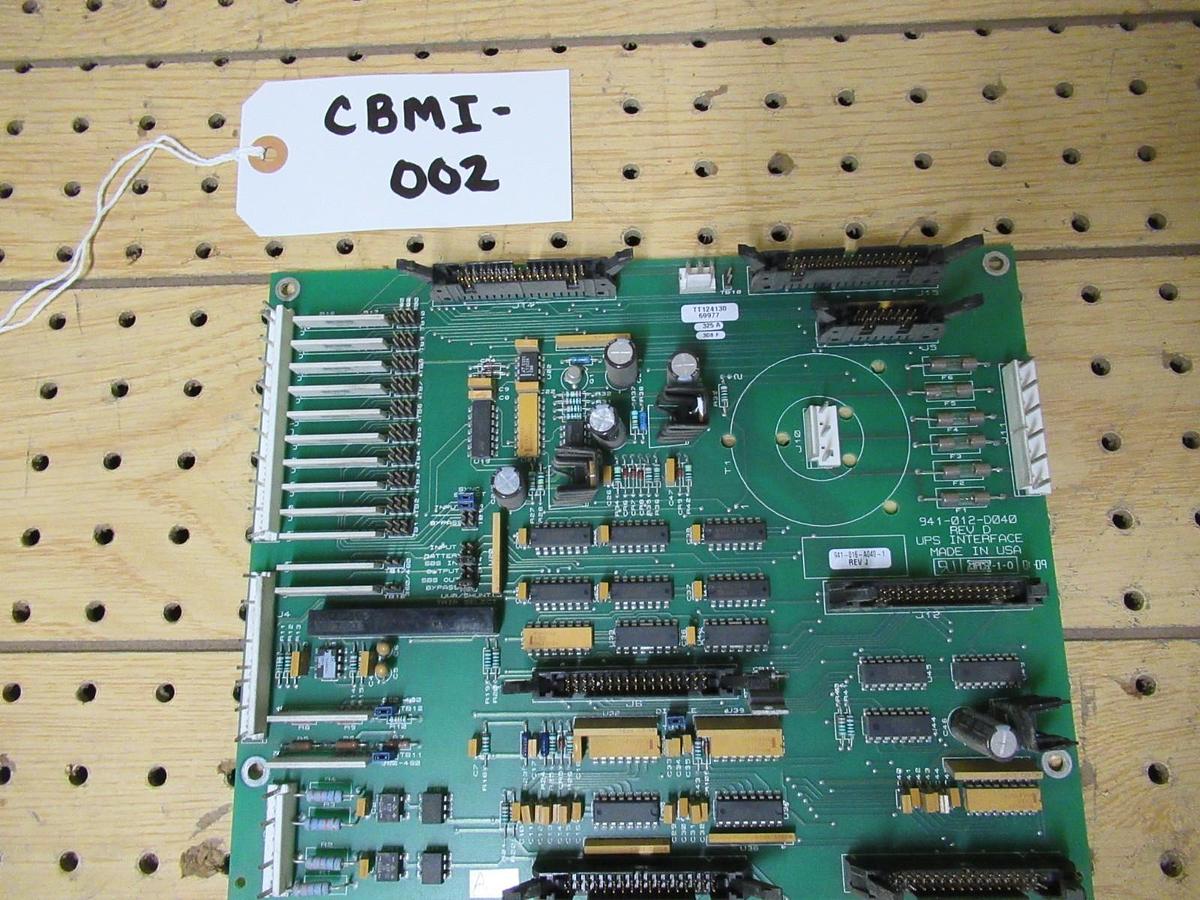 Used INTERNATIONAL POWER SYSTEMS INTERFACE BOARD 941-012-D040 REV. D *WARRANTY*