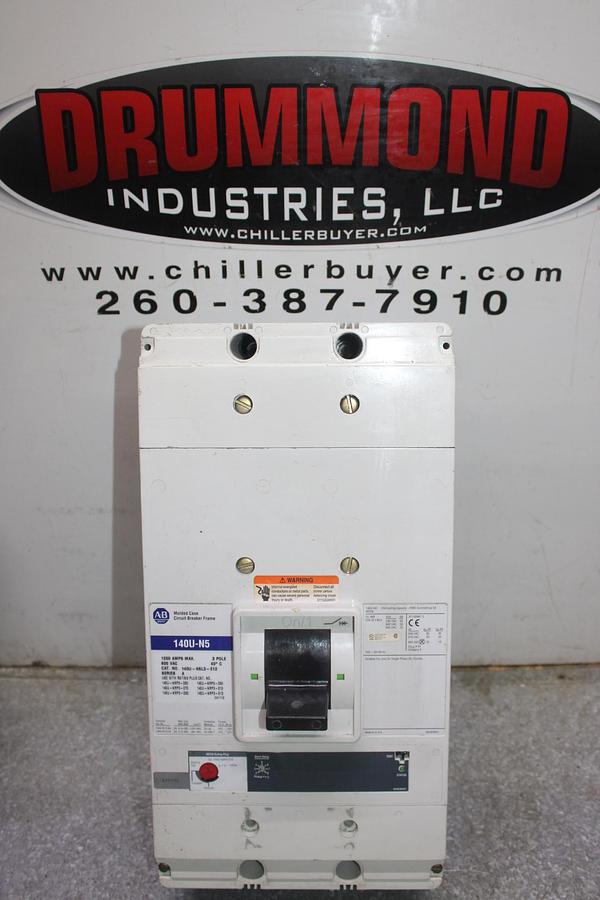 Used ABB CIRCUIT BREAKER SACE S3 S3H 225 AMP 480 VAC 3-POLE W/ AUX SWITCH