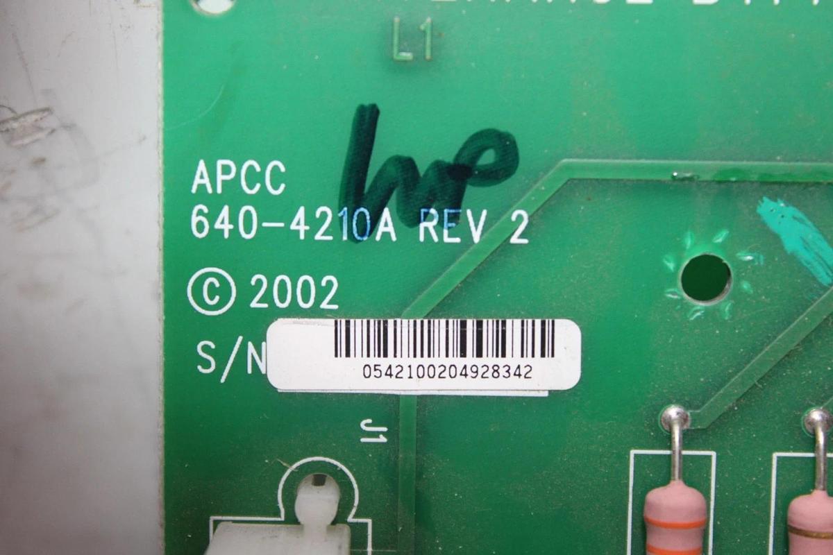 Used APC MAINTENANCE BYPASS INTERFACE CIRCUIT BOARD 640-4210A REV. 2 **WARRANTY**