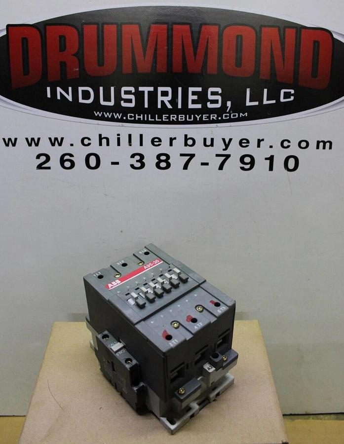 Used ABB CONTACTOR A95-30 125 AMP 600 VAC 75 HP 3-POLE COIL: 120 VOLT **WARRANTY**