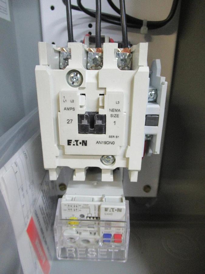 NEW SURPLUS EATON COMBINATION STARTER ECN1611AAB MODS: R63/C W/ AN19DN0 120 COIL