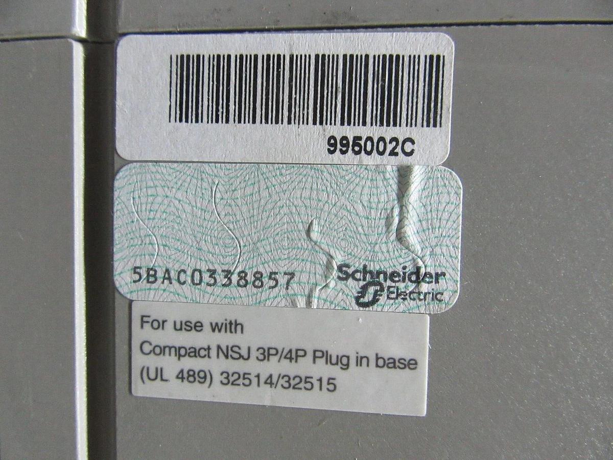 Used SQUARE D POWERPACT CIRCUIT BREAKER 604293P2 400 AMP 3-POLE 600 VAC