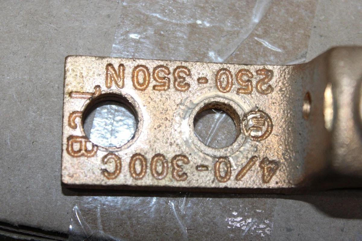 Used LOT OF 3 T&B COPPER TERMINAL LUG 4/0-300C 250-350N MCM WIRE **WARRANTY**