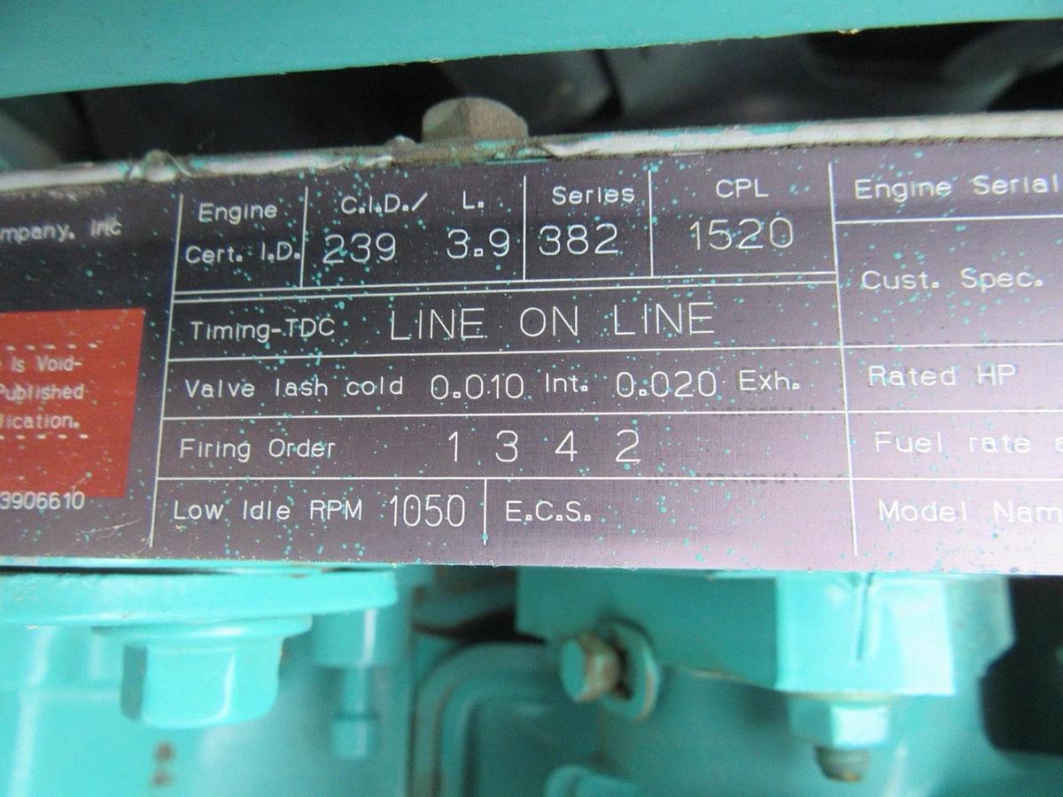 Used 40 KW 50 KW DIESEL GENERATOR CUMMINS 120/240V B3.9-G1 RECONNECTABLE VIDEO