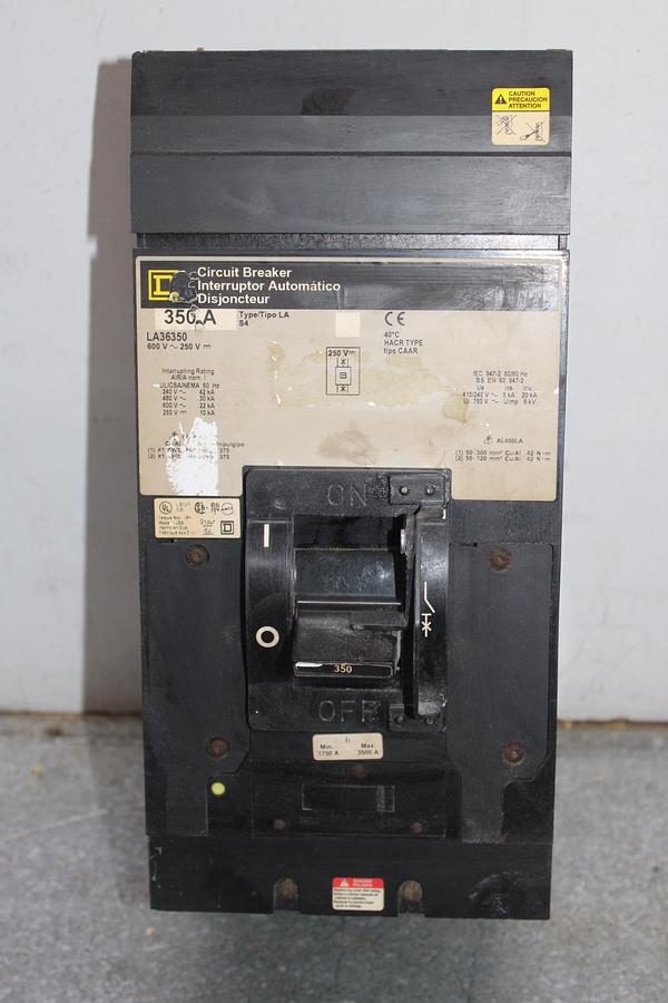 Used SQUARE D POWERPACT I-LINE CIRCUIT BREAKER BGA160305 30 AMP C-POLE 277 VAC