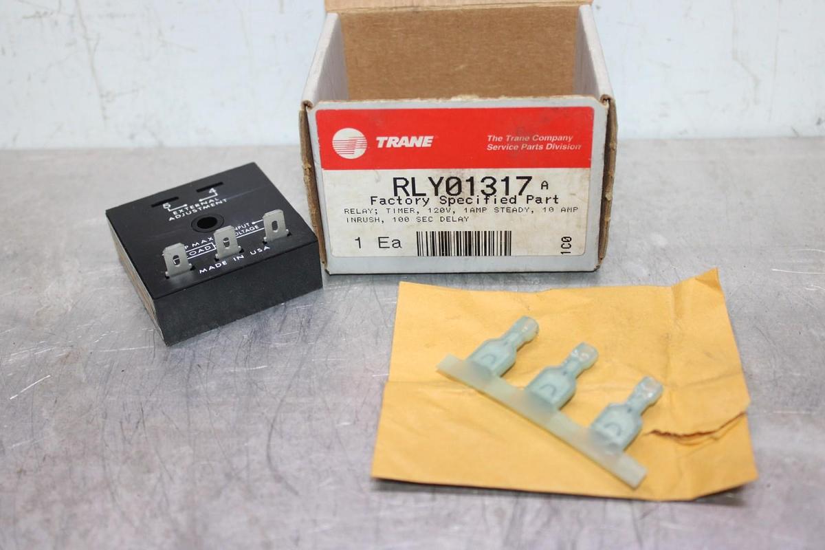 NIB TRANE SSAC SOLID STATE TIMER RELAY TSX241100 RLY01317 120 VOLT 1 AMP 120 SEC
