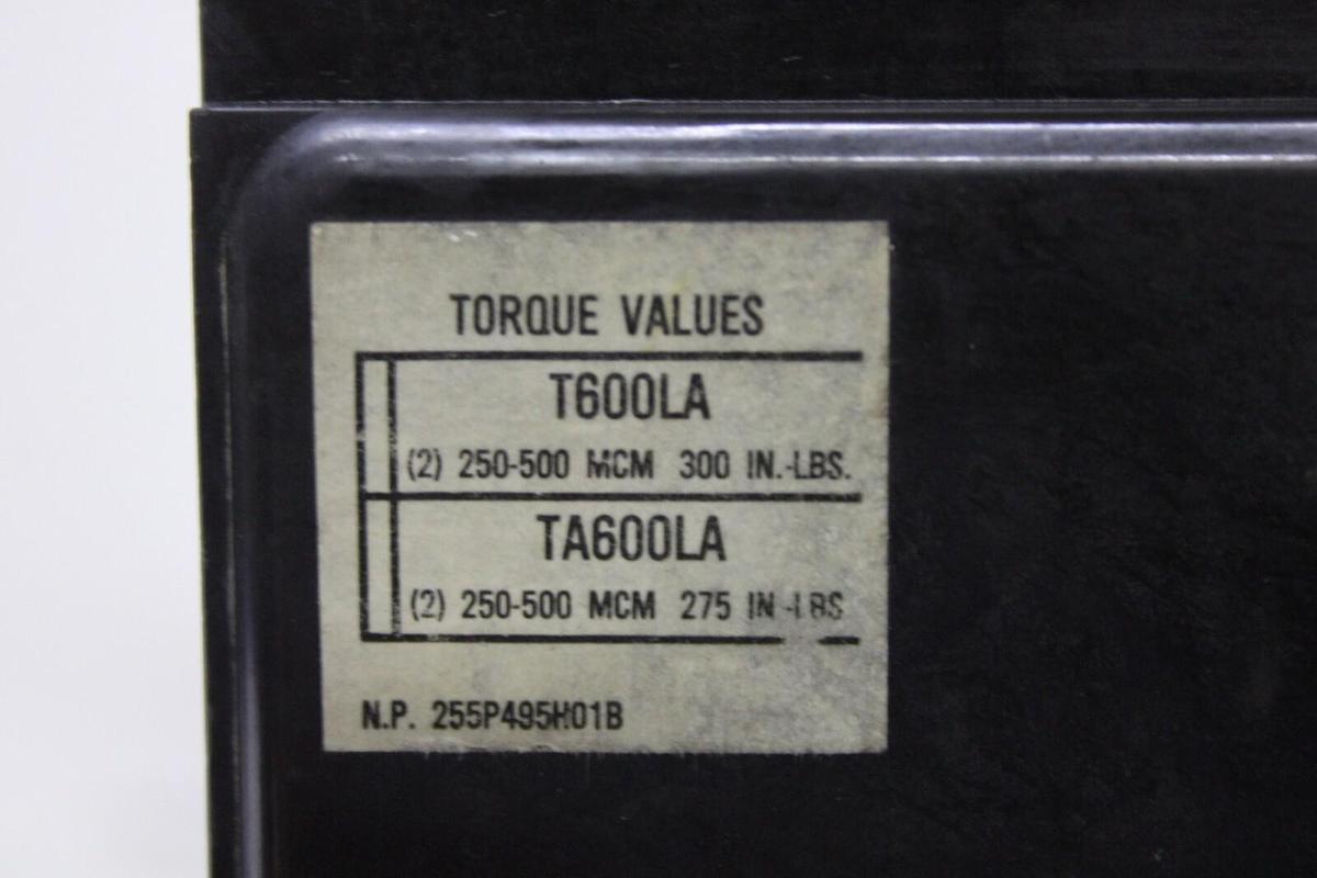 Used WESTINGHOUSE MOLDED CASE SWITCH LC3600WK 600 AMP 3-POLE 600 VAC **WARRANTY**