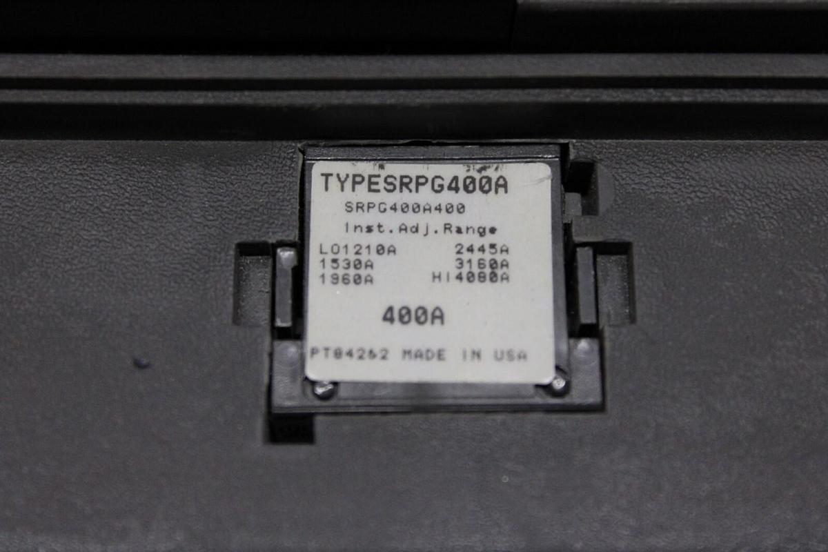 Used GE SPECTRA RMS CIRCUIT BREAKER SGDA32AT0400 400 AMP 240 VAC 3-POLE **WARRANTY**