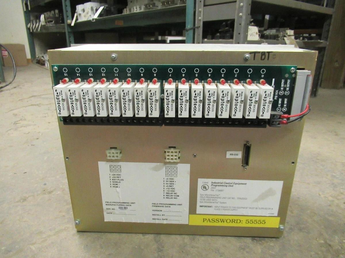 Used GE GENERAL ELECTRIC DISTRIBUTION CONTROL FIELD PROGRAMMING UNIT TFPU2DG2 E106667