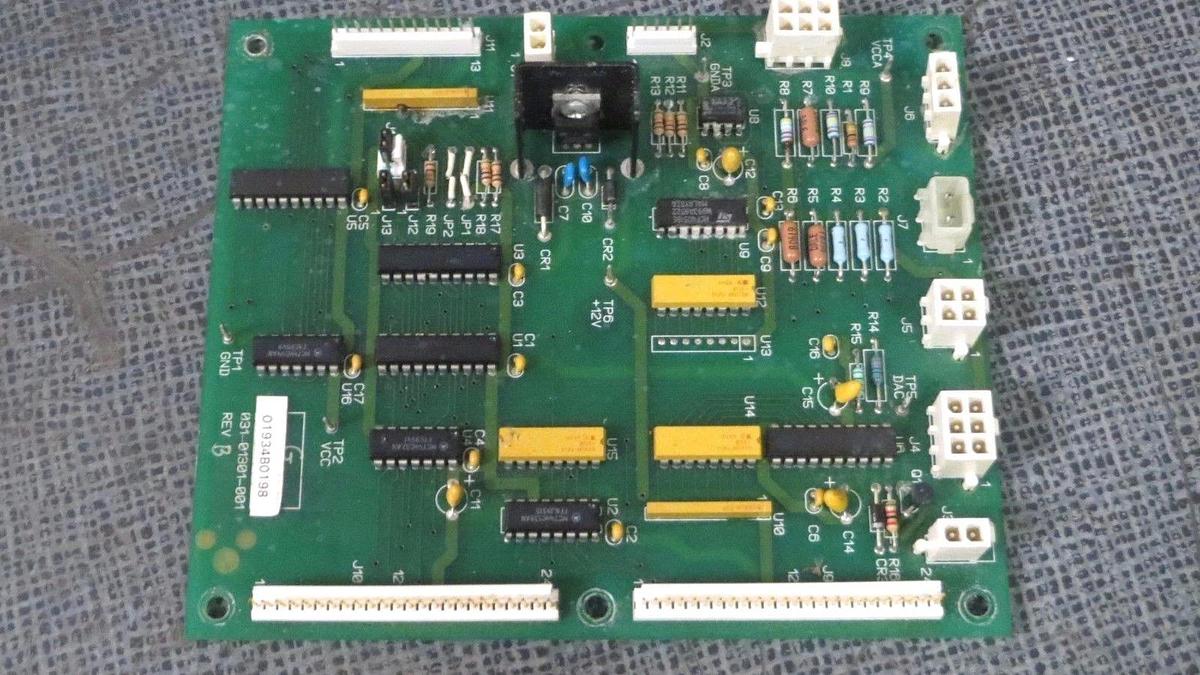 Used YORK CONTROL I/O EXPANSION CIRCUIT BOARD MODEL 031-01301-001 REV B