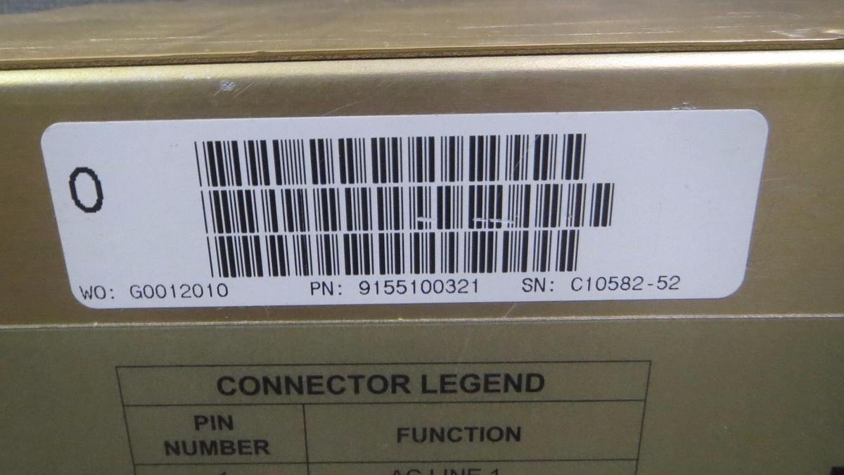 Used EMERSON / POWER CONVERSION RECTIFIER 48V 70 AMP 4000W 9155100321 G-48-70D