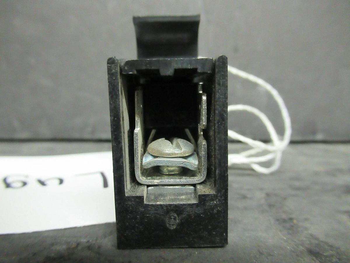 Used CUTLER HAMMER BLOCK FUSE HOLDER C350B1C61 30 AMP 600 VAC FOR CLASS CC FUSES