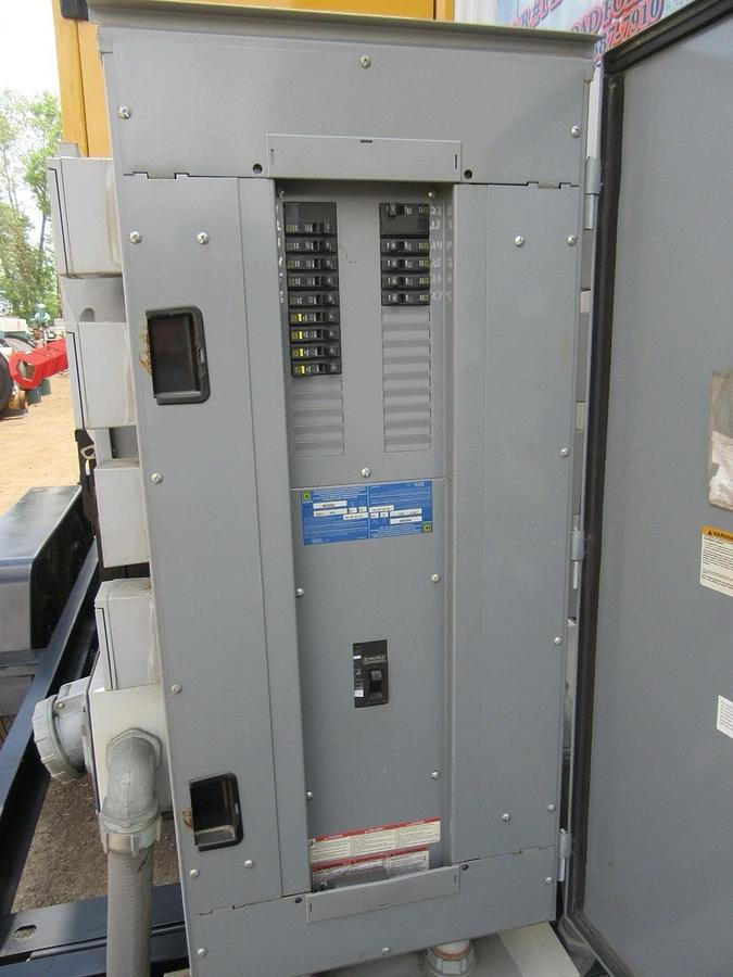 Used 60 KW DIESEL GENERATOR KATOLIGHT 120/240 & 480V JOHN DEERE RENTAL SPEC. TRAILER