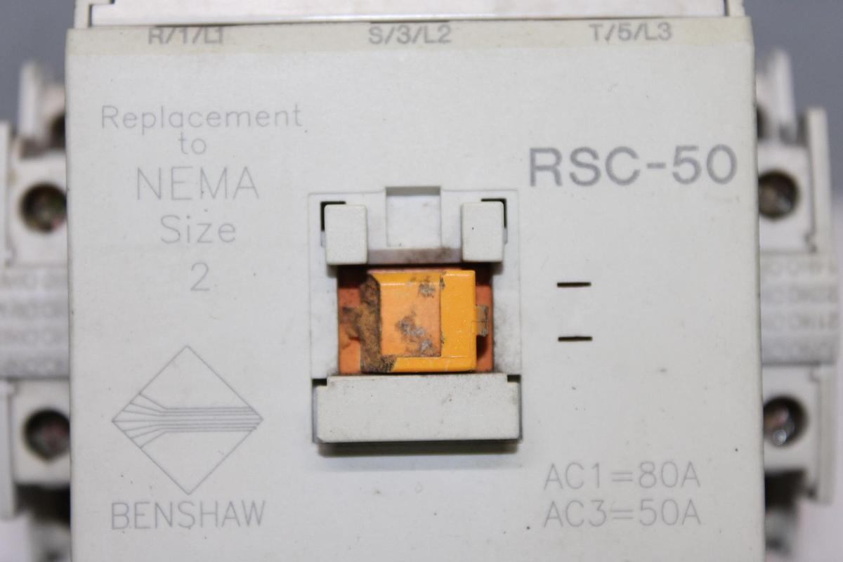 Used BENSHAW NEMA CONTACTOR RSC-300 SIZE 5 350 AMP 600 VOLT 3-POLE