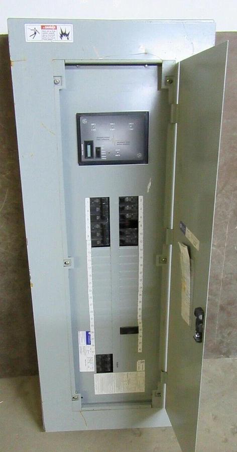 Used GE SERVICE PANEL AQF3421ABX 125 AMP 208Y/120 VOLT 3-PHASE W/ SURGE PROTECTOR