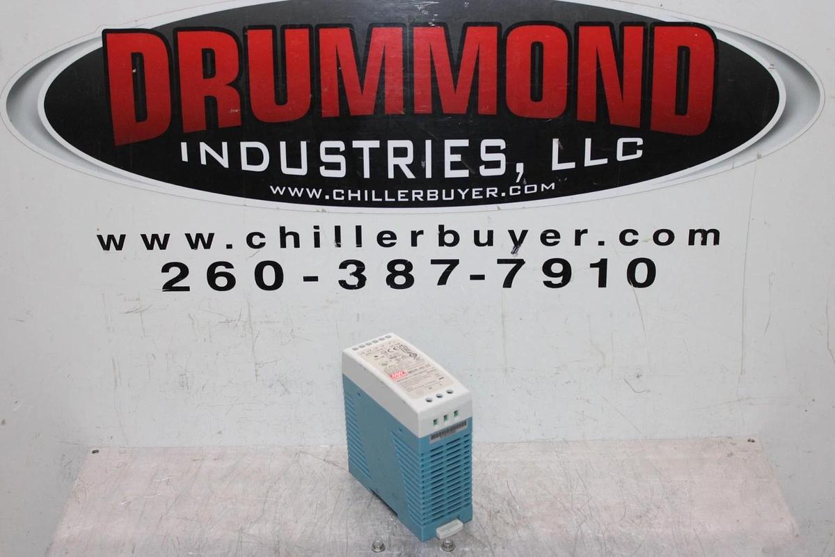 Used MEAN WELL POWER SUPPLY MDR-40-24 INPUT: 100-240 VAC 1.1A OUTPUT: 24 VDC 1.7A