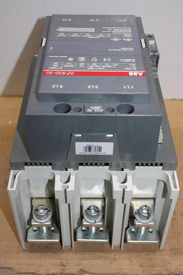 Used ABB CONTACTOR AF400-30 600 AMP 600 VAC 400 HP COIL: 100-250V **WARRANTY**