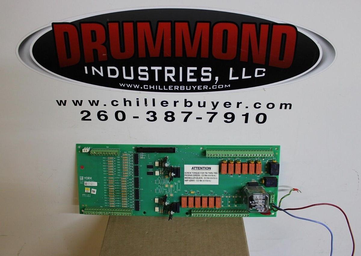 Used YORK CENTRIFUGAL CHILLER INPUT OUTPUT CONTROL 031-01743-001 REV. H