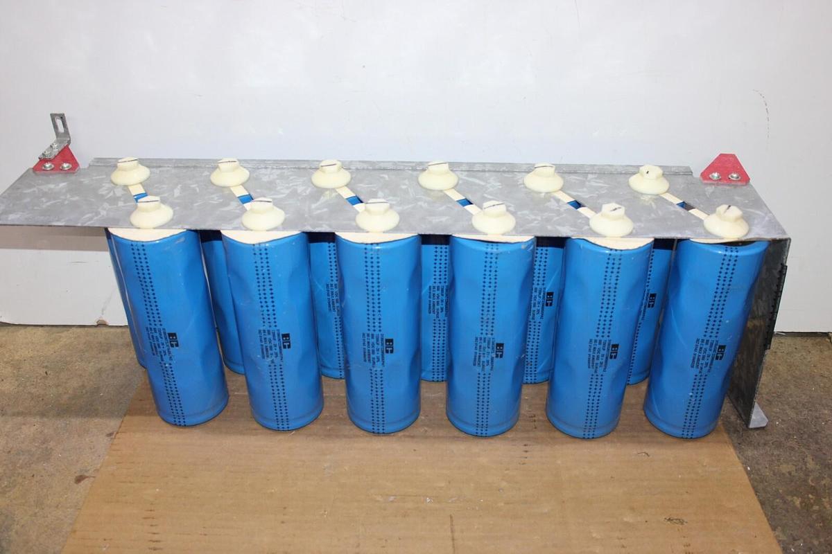 Used BC CAPACITOR BANK 3186GN722M500XPA2 362-0143-8184502B 7200 uF 500 VDC
