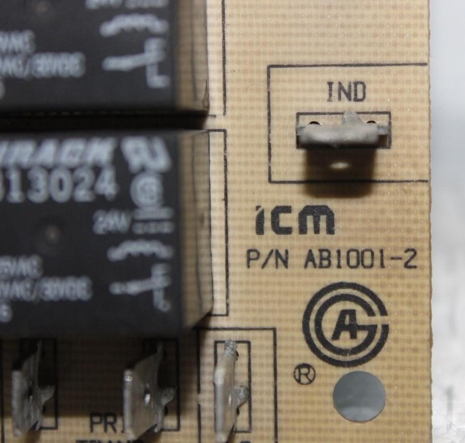 Used ICM FURNACE CONTROL CIRCUIT BOARD AB1001-2 PCB305 **WARRANTY INCLUDED**