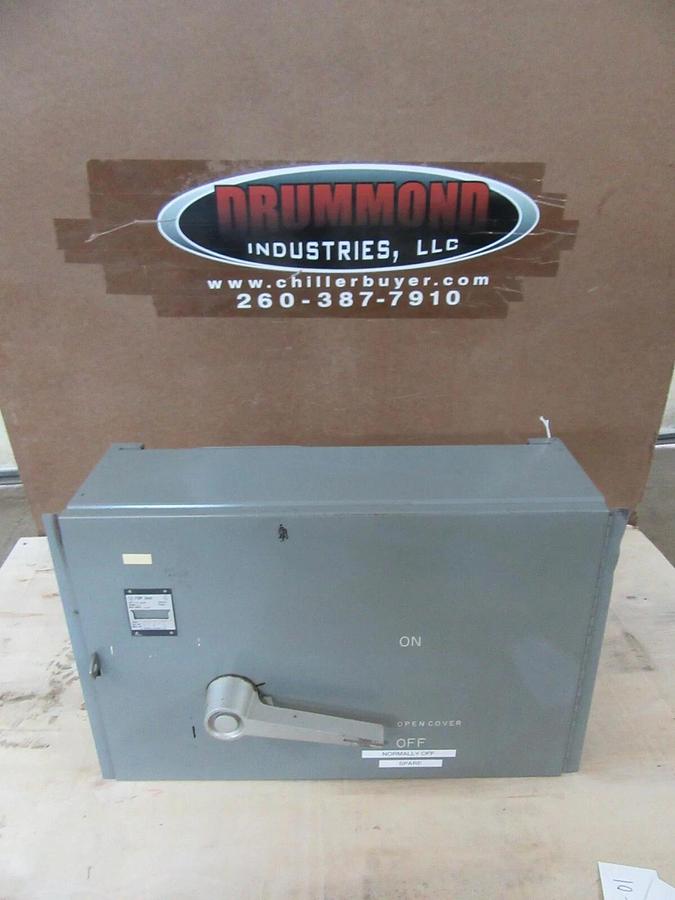 Used WETINGHOUSE FUSE PANELBOARD SWITCH  FDP-365R 400 AMP 600 VAC 350 HP 3-POLE