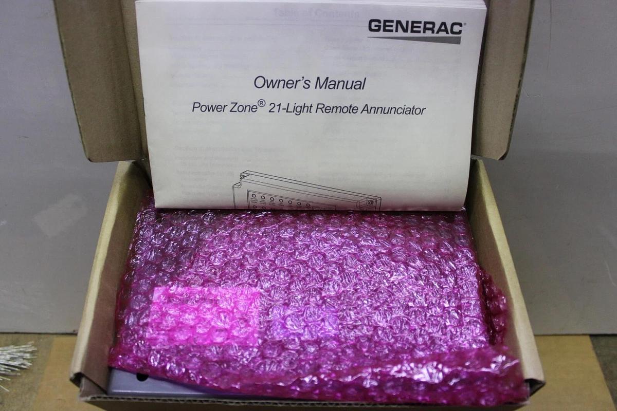 GENERAC REMOTE RELAY PANEL G0098520 10000011380 REV. G PZRR0000001341 *NEW*