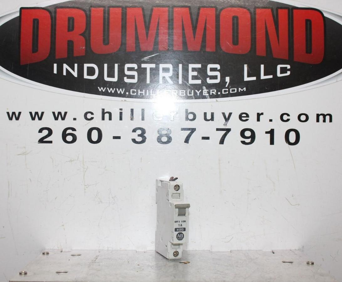 Used ALLEN BRADLEY CIRCUIT BREAKER 1492-CB1 SINGLE POLE 1 AMP 277 VAC H010