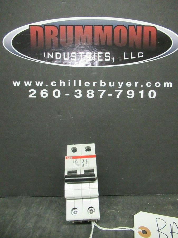 Used 1 AMP ABB BREAKER S202-K1 400 VAC 2 POLE **WARRANTY INCLUDED**