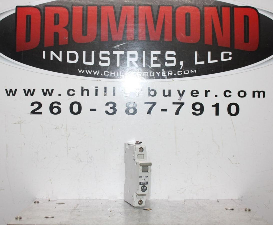 Used ALLEN BRADLEY CIRCUIT BREAKER 1492-CB1 SINGLE POLE 1 AMP 277 VAC H010