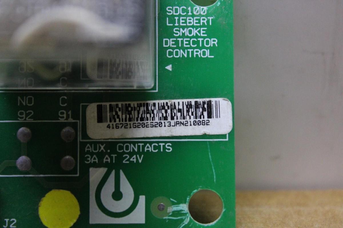 Used LIEBERT SMOKE DETECTOR CIRCUIT BOARD 416721G2 REV. 02 416721G20252013JAN210082