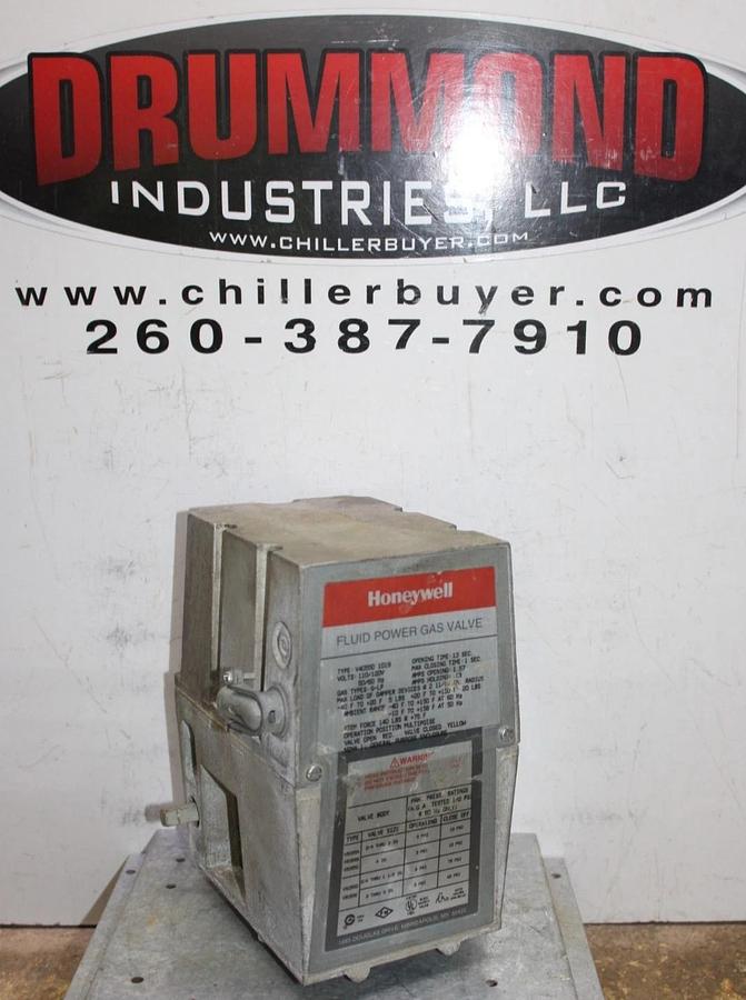 Used HONEYWELL ACTUATOR FLUID POWER GAS VALVE V4055D-1019 110/120V 1.57A 75 PSI