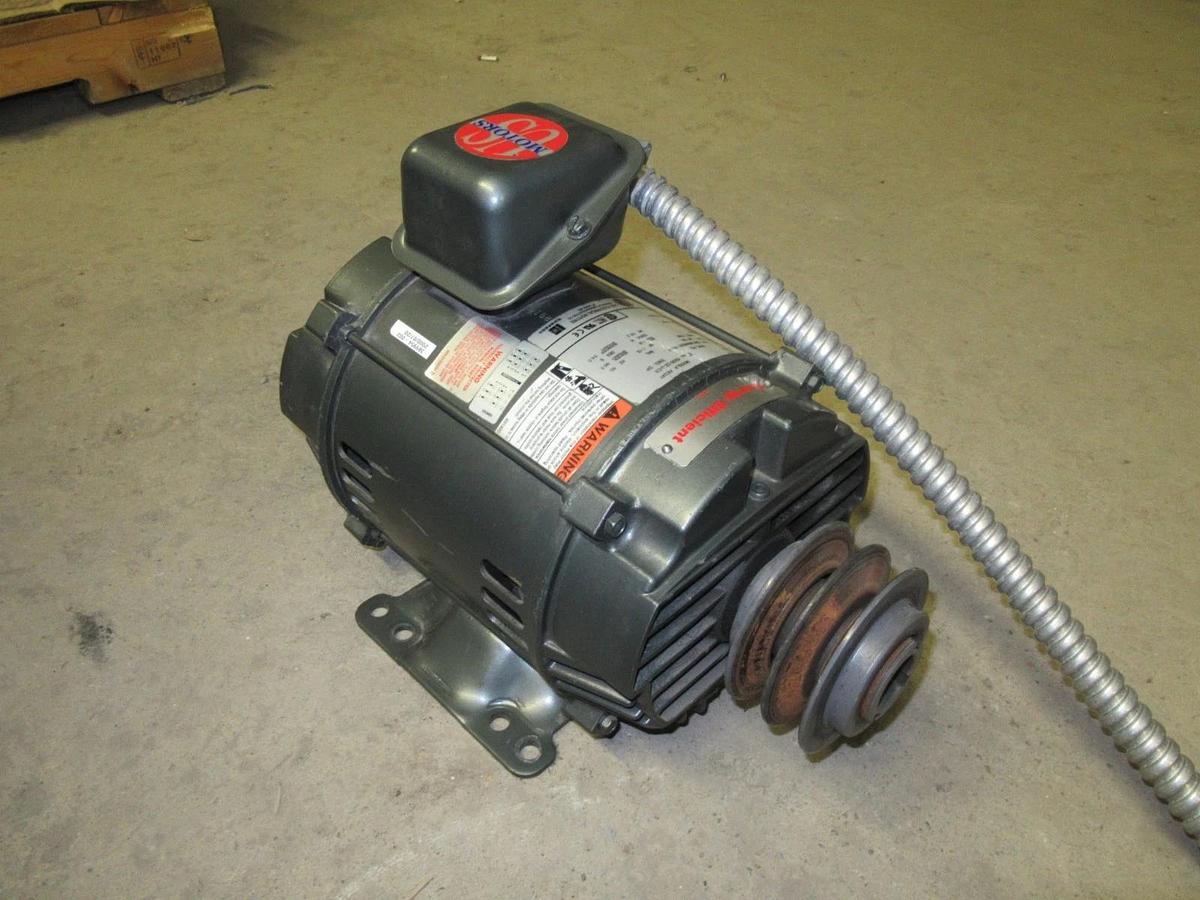 Used US MOTORS AC MOTOR D3E2A-P AE24Y 208 230 460V 60HZ 3HP 3PHASE 1765RPM ENCL. DP