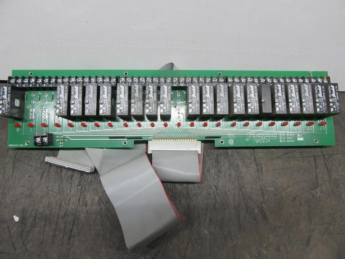 Used GRAYHILL DIGITAL I/O MODULE RACK 24 CHANNEL 70RCK24 70AD3243 REV. E