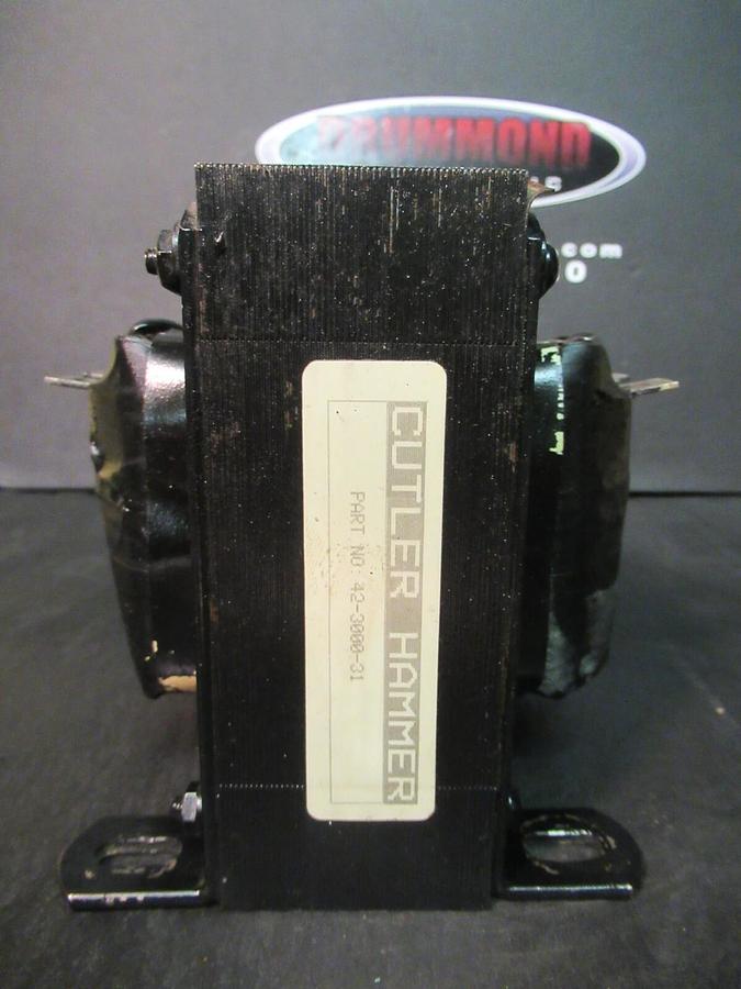 Used CUTLER HAMMER ECONTRAN CONTROL TRANSFORMER 42-3000-31 E1K0-0086-3 1 KVA 120 VAC