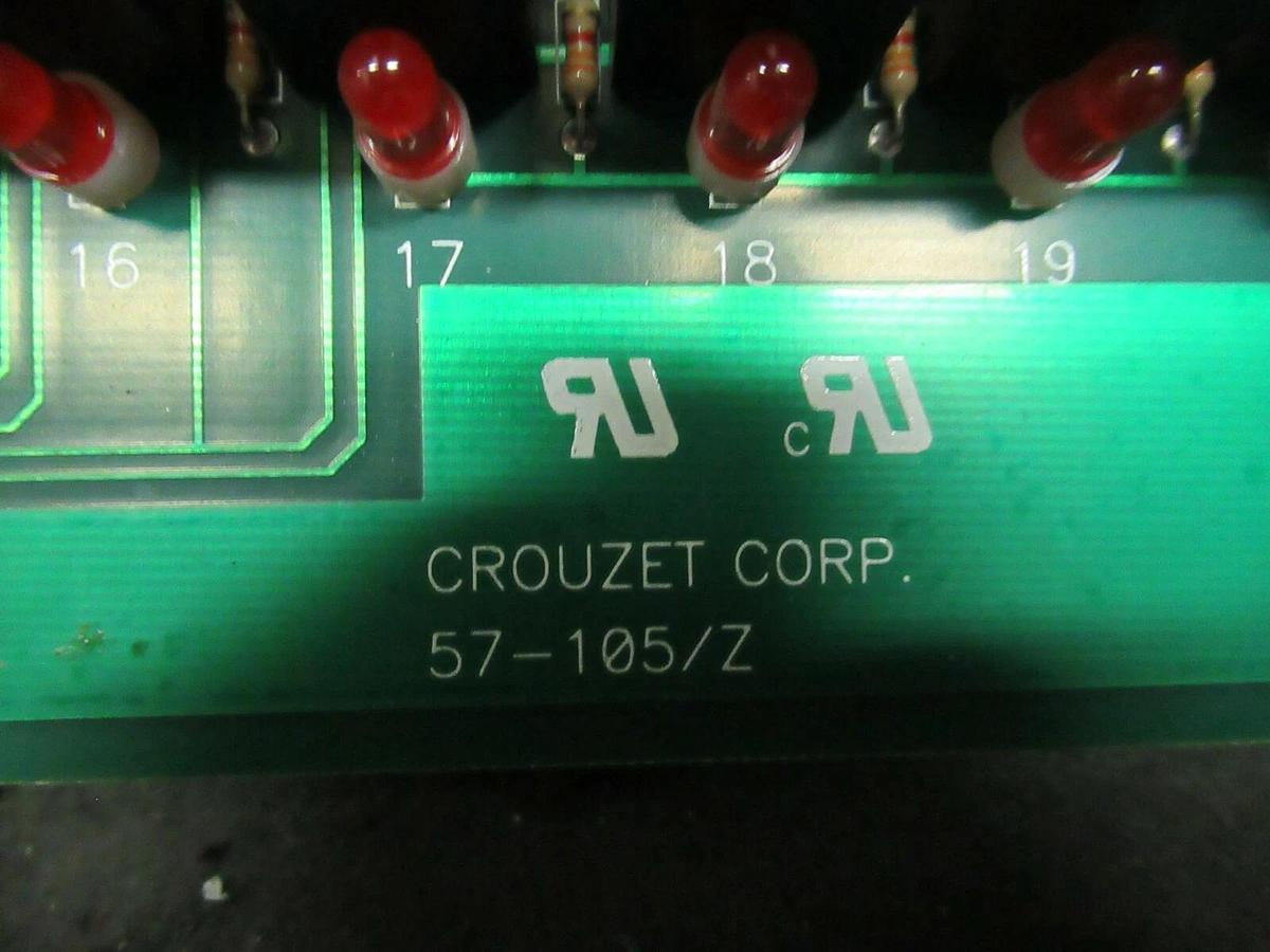 CROUZET CORP RELAY CIRCUIT BOARD 57-105/Z PB-24 **WARRANTY INCLUDED**