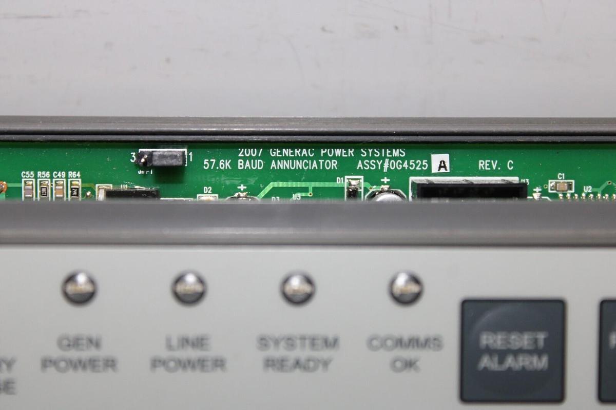 Used GENERAC LIGHT REMOTE ANNUNCIATOR ALARM CONTROL MODULE 0G4525 *WARRANTY*