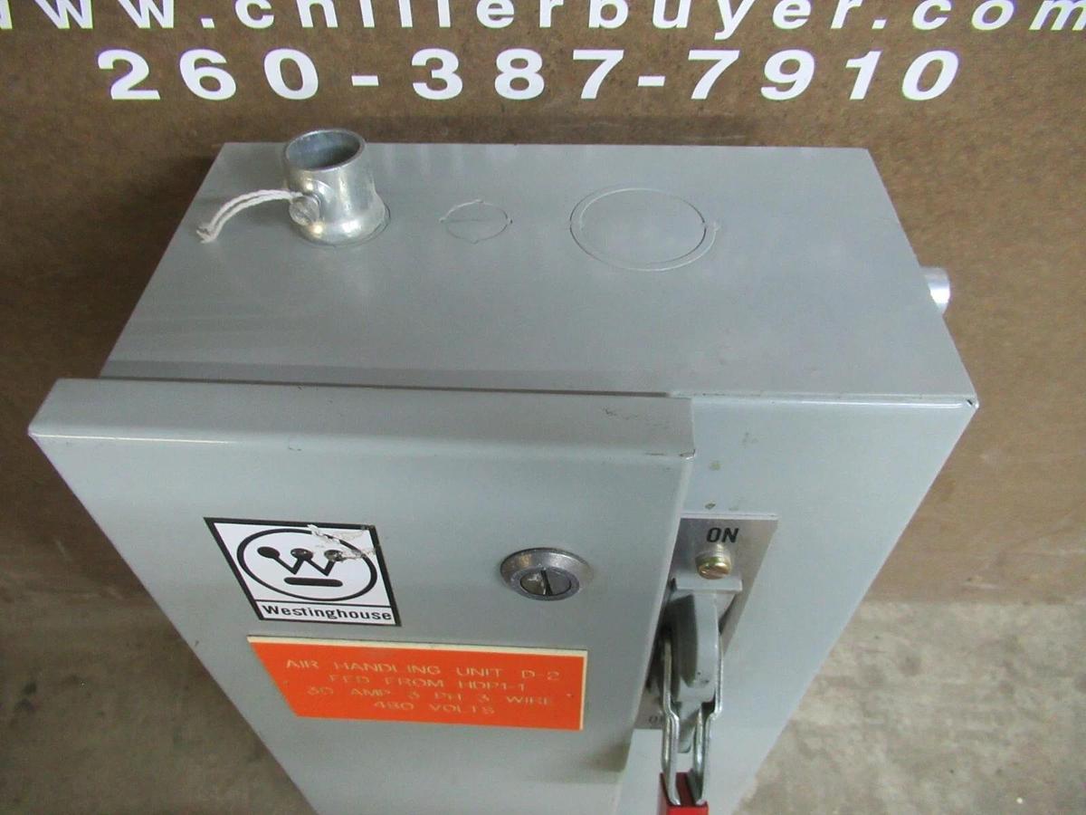 Used WESTINGHOUSE COMBINATION STARTER A204S2AHA-BJ2LT SIZE: 2 25 HP 600 VAC