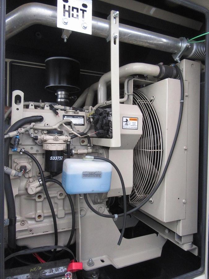 Used 50 KW DIESEL GENERATOR MTU 120/240 V  JOHN DEERE SOUND ENCLOSED 355 HRS  VIDEO
