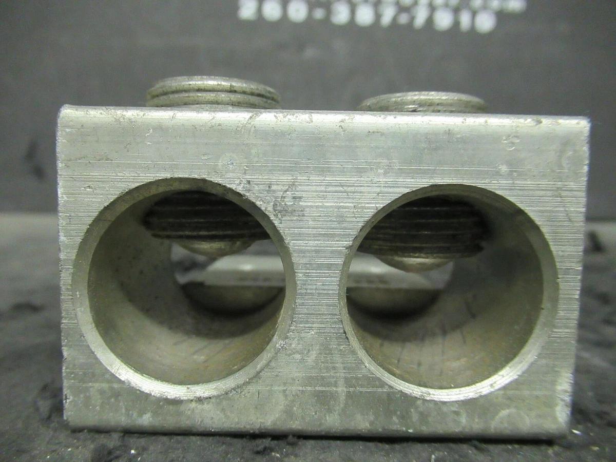 Used (3) QTY DCC C-17 DU-600 2 DOUBLE BARREL MECHANICAL CONNECTOR LUGS TAP 600MCM - 4