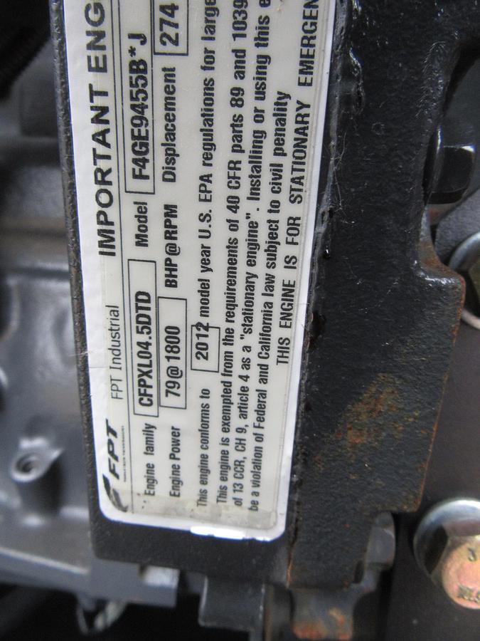 Used 48 KW DIESEL GENERATOR GENERAC 120/240 V FPT 366 HRS SOUND ENCLOSED VIDEO 50 KW