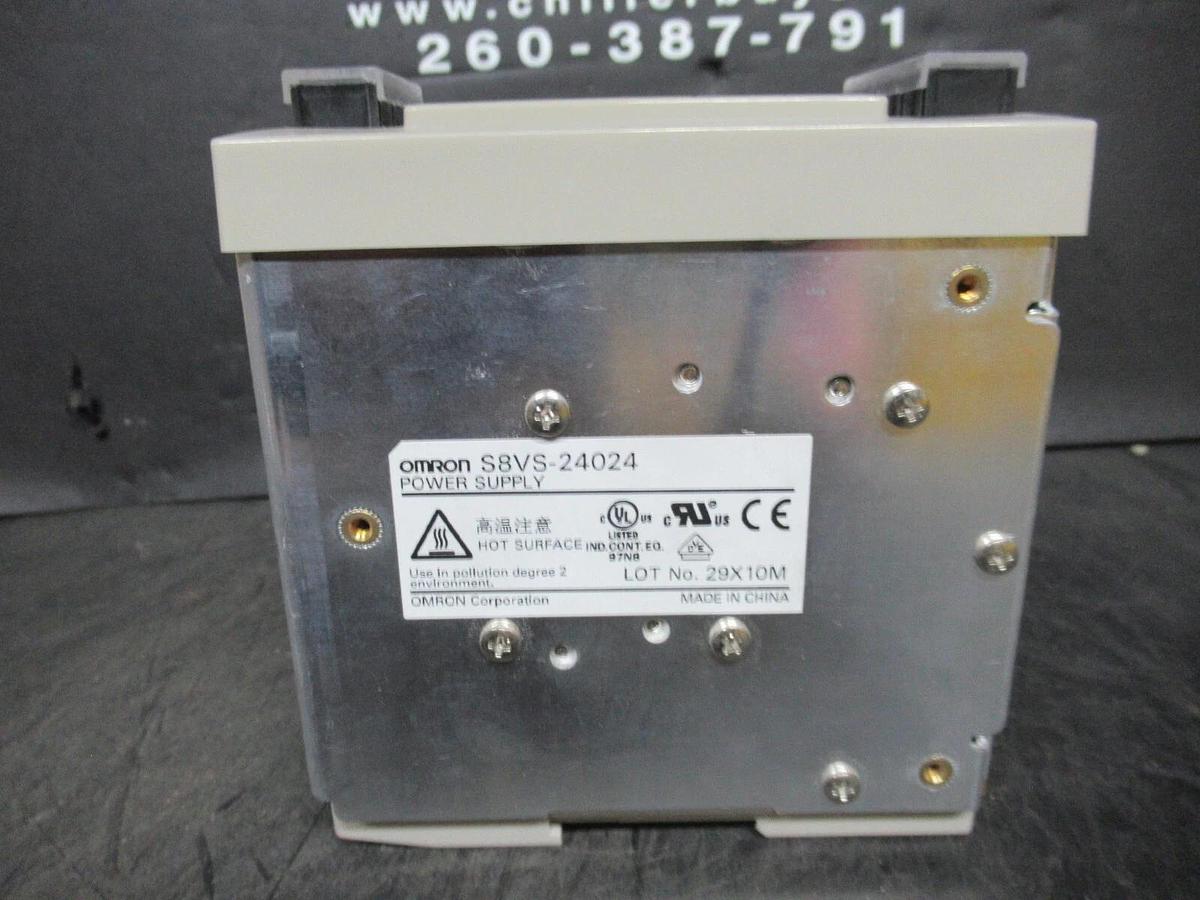 Used OMRON POWER SUPPLY S8VS-24024 240 WATT INPUT: 100-240 VAC OUTPUT: 24 VDC