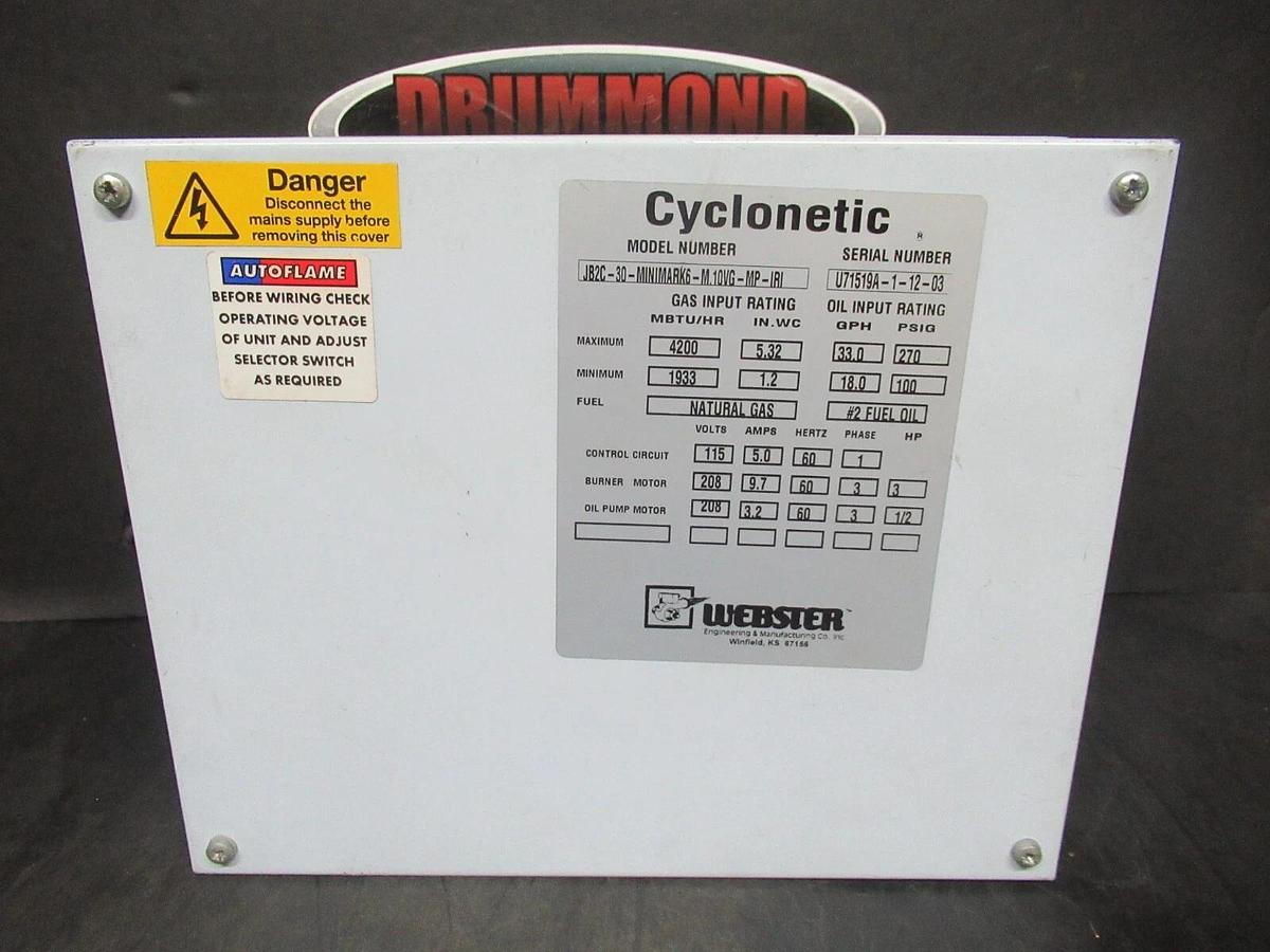 Used AUTOFLAME MM/EGA SYSTEM MM60016 MK. 6 230 VAC 45 W COMBUSTION MANAGEMENT SYSTEM